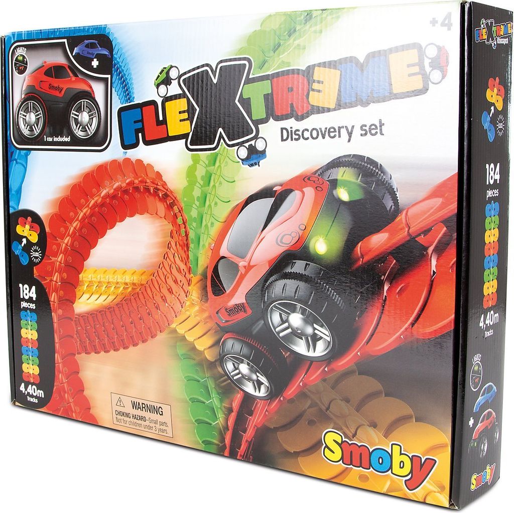 Smoby FleXtreme Starter-Set Autorennbahn - 184 bunte Produktbild 57