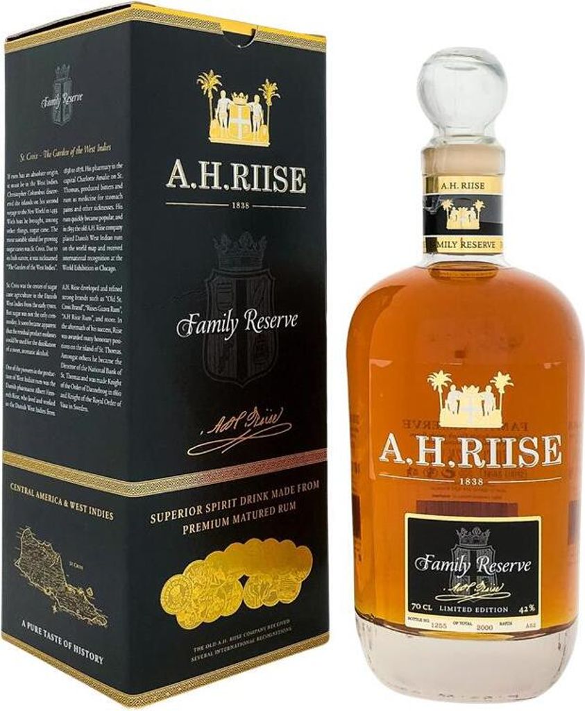 A.H. Riise Family Reserve Solera 1838 + Box 700ml 42% Vol. Produktbild 