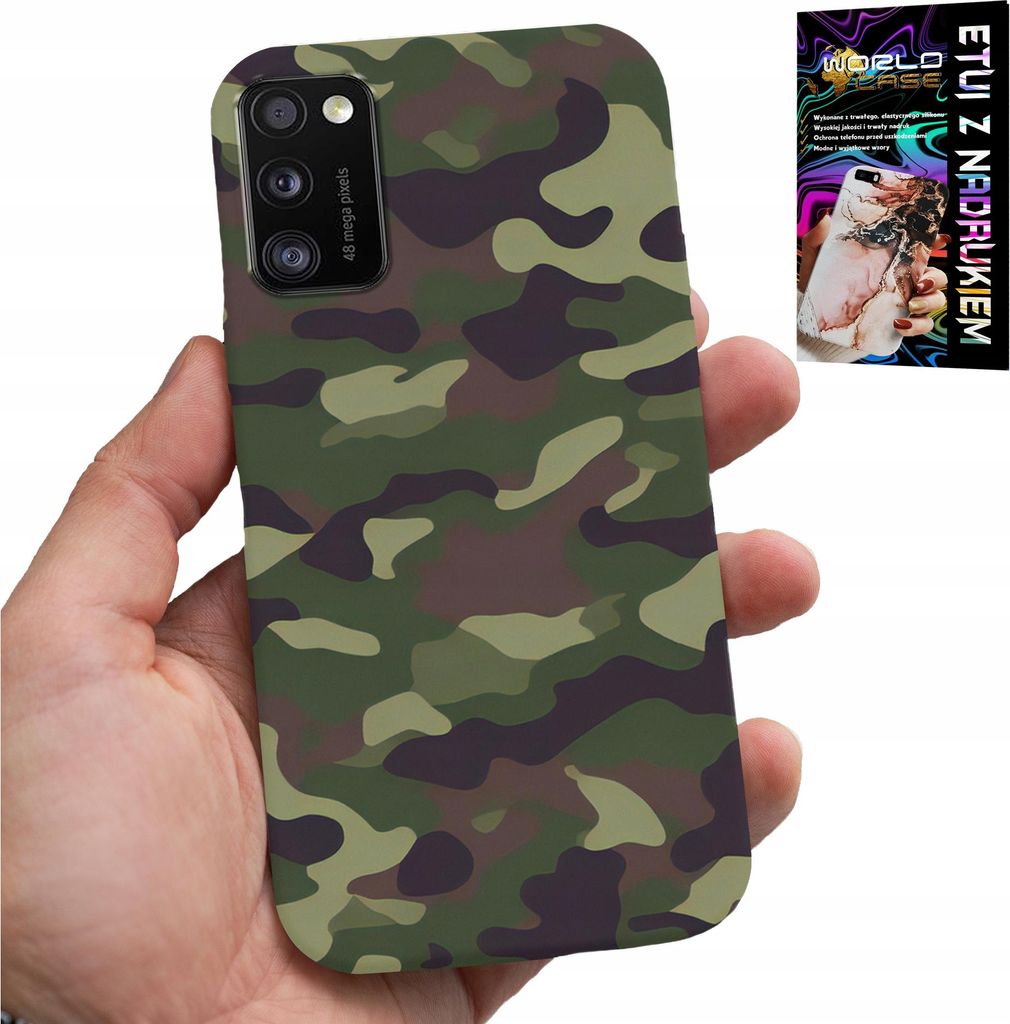 Etui Für Samsung Galaxy A41 - Moro, Militärische Farben Militaryfan Etui