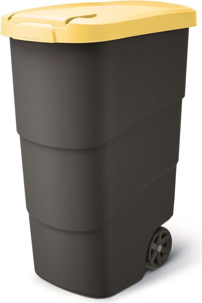 FORTENA Mülleimer Mülltonne mit Rädern und Deckel 90L Produktbild