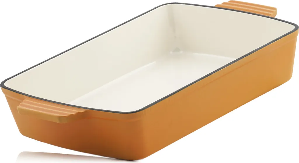 Mahlzeit Casseruola Quadrata 3,8L Ghisa Smaltata Arancione Induzione