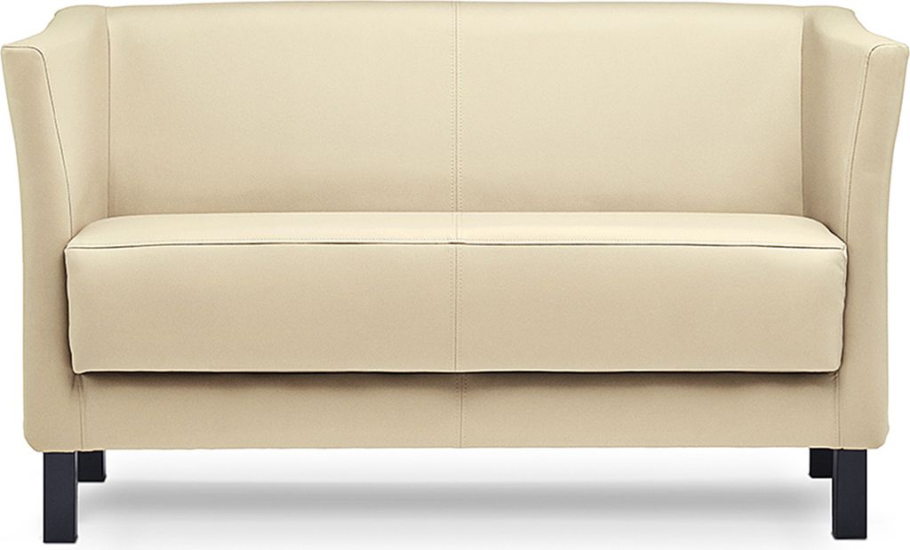 KONSIMO Klassische Sofa 2 Personen zeitloses Design mit weiche Sitzfläche und hohe Rückenlehne "ESPECTO", Creme, , Modern, 130x71x67cm