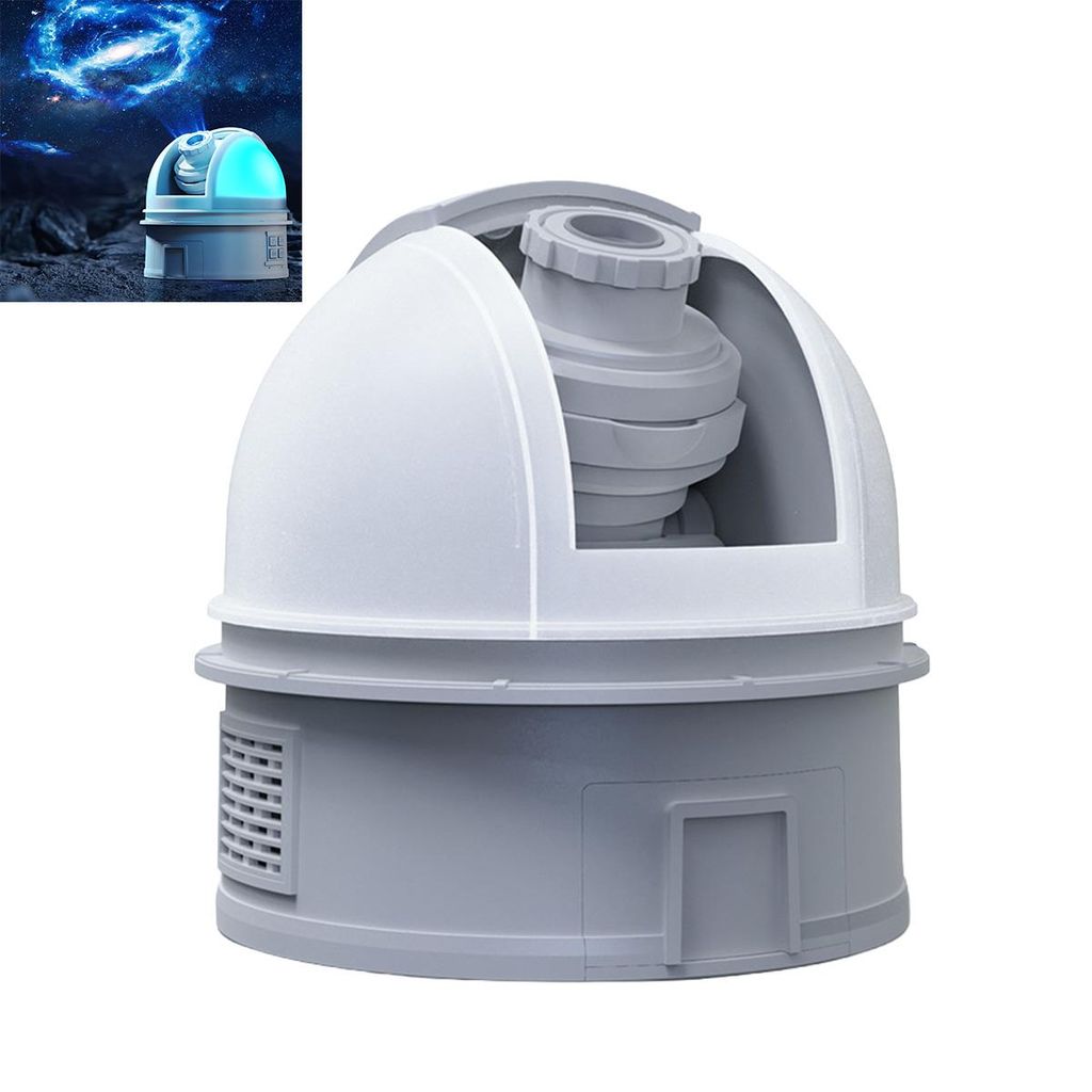 Projektor mit 12 Dis,Sternprojektor Linse, Sprachkommentar & weißes Rauschen Sternprojektor LED Nachtlicht mit Timer-Fernbedienung