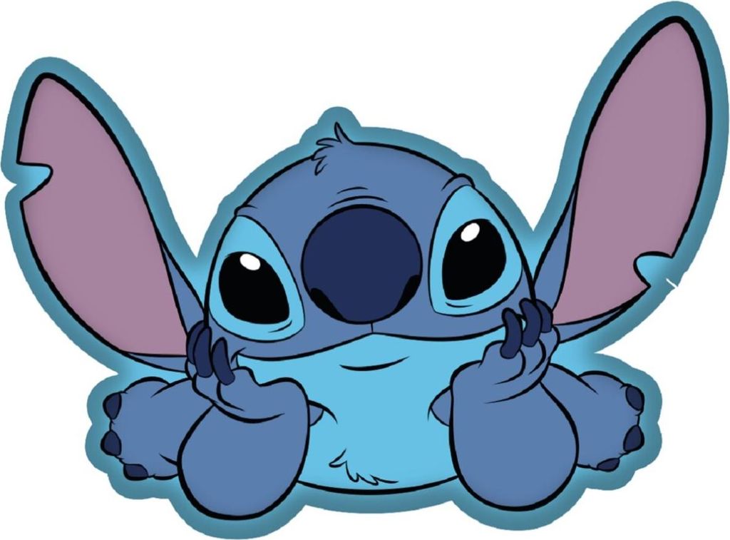 Lilo & Stitch Kissen Angel Pink Dekokissen in 3D-Optik für Sofa & Bett