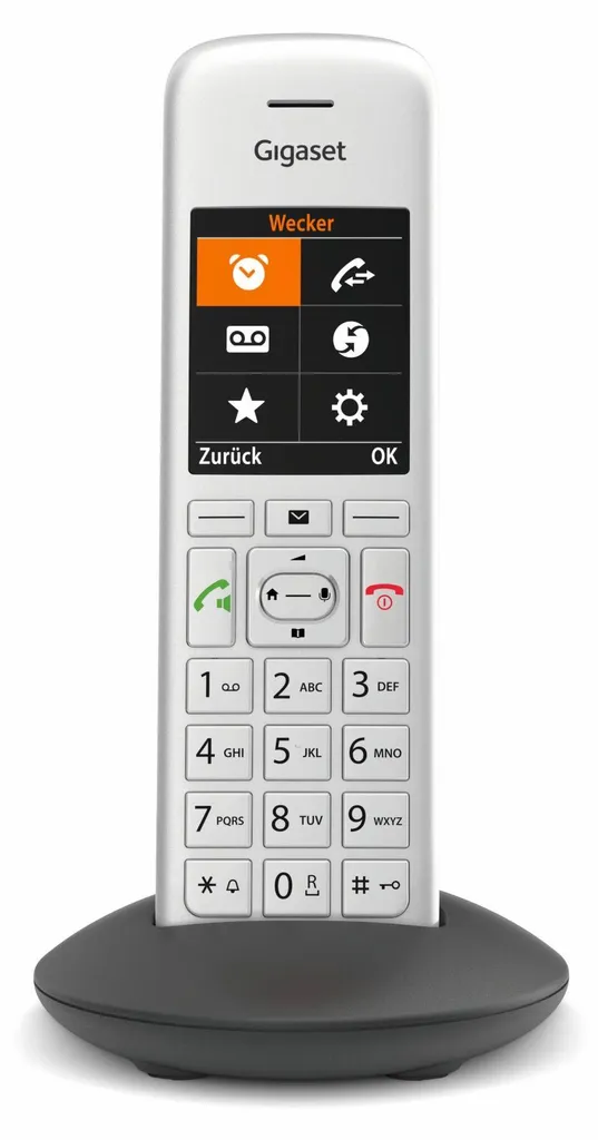 Téléphone Sans Fil Gigaset CE575HX HX Argent avec Écran Couleur Large