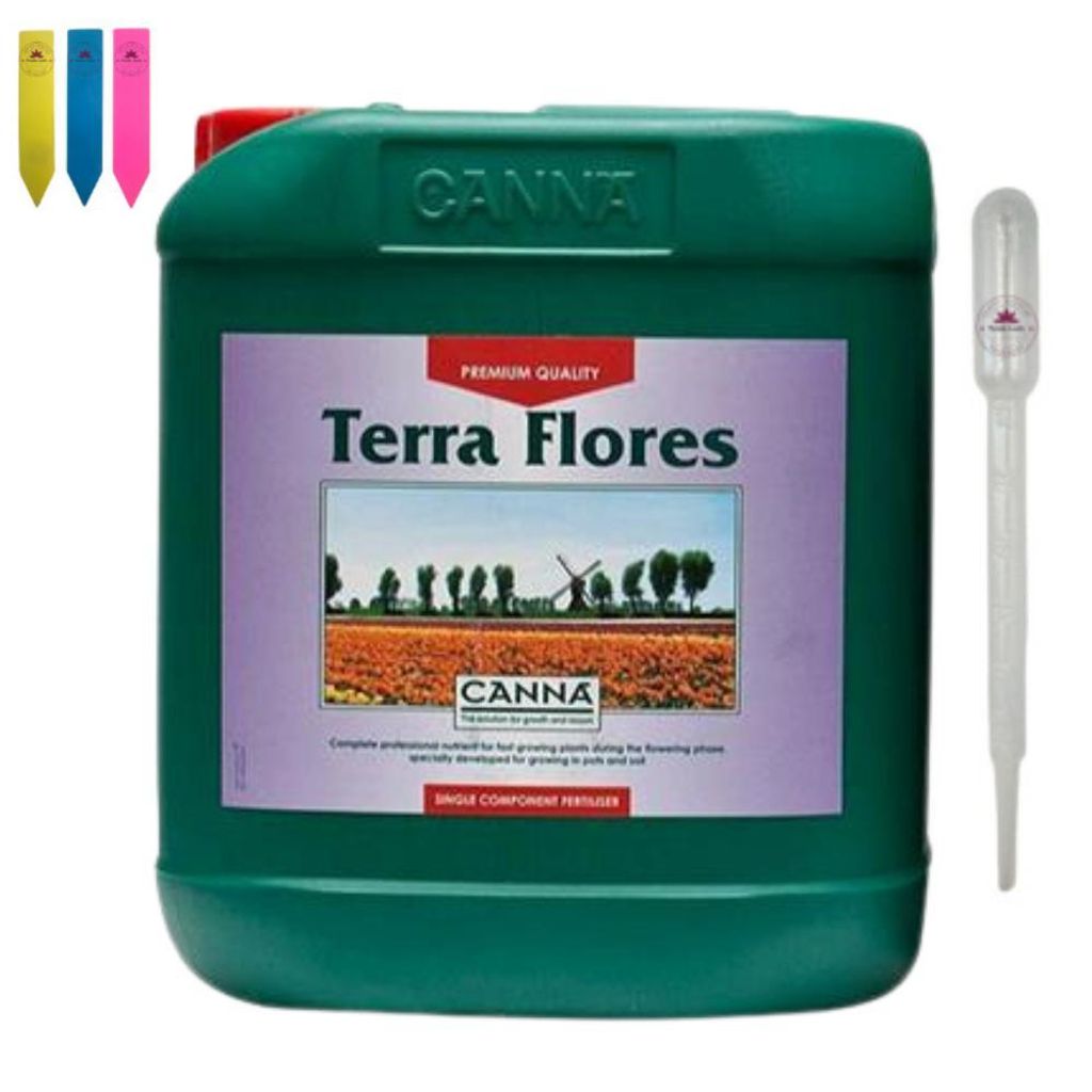CANNA Terra Flores flüssiger Mineraldünger für die Blütephase von Pflanzen, 10 Liter Kanister