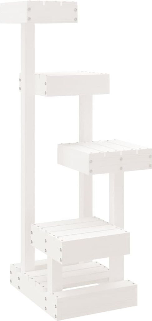 vidaXL Arbre à chat blanc 45,5x49x103 cm Pin massif Image du produit 
