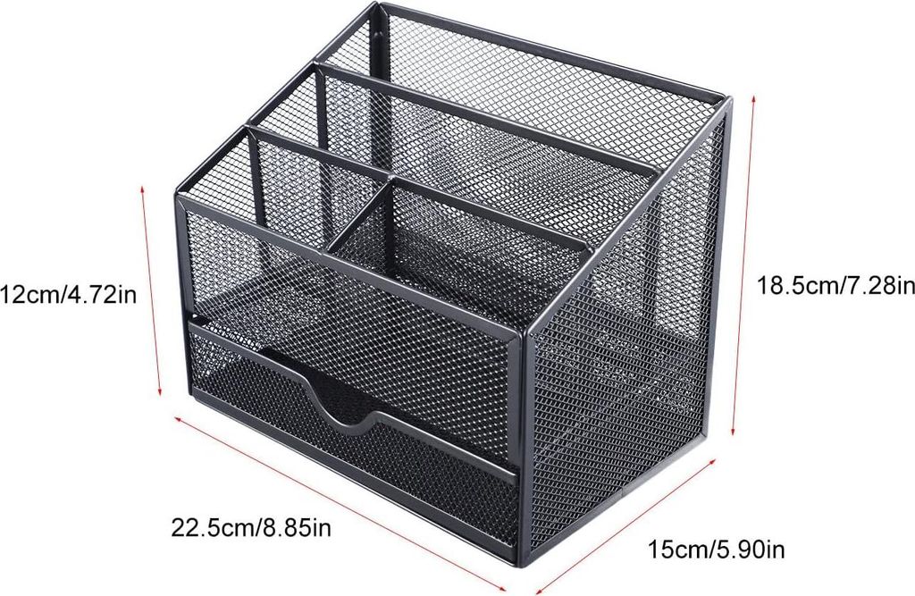 Mesh Lade Organizer Büro Metall Draht Papier Sortierer 5 Produktbild 