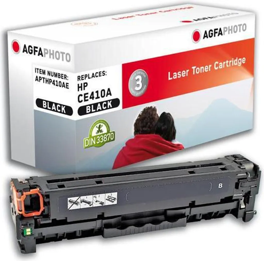 AgfaPhoto Toner Noir Compatible HP CE410A 305A pour LaserJet Pro 200
