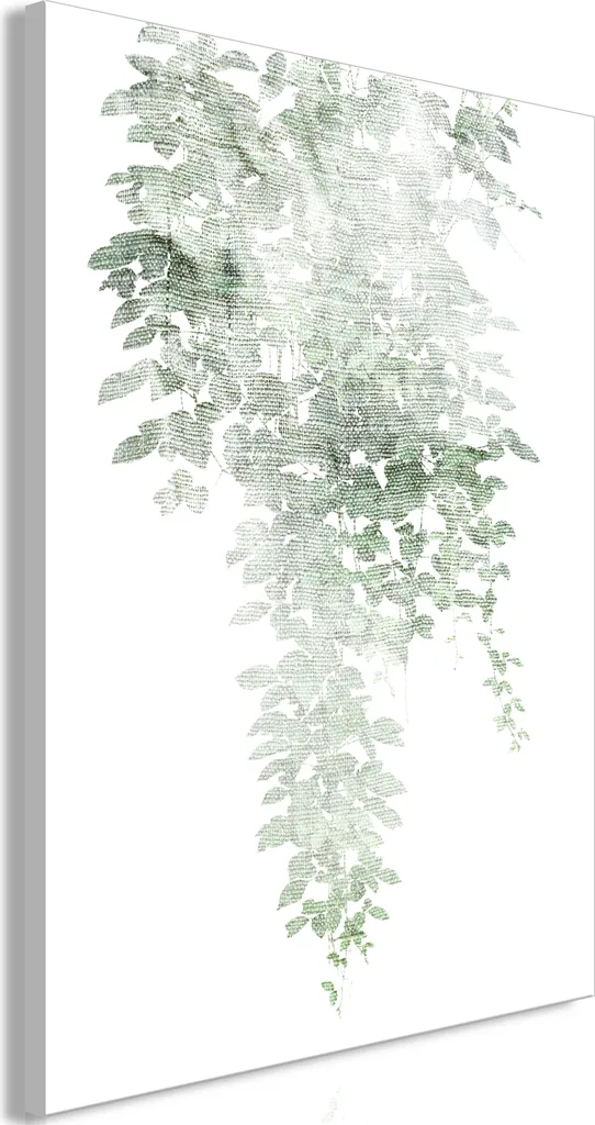 Quadro su Tela Cascata Verde 80x120 cm - Decorazione Parete Moderna