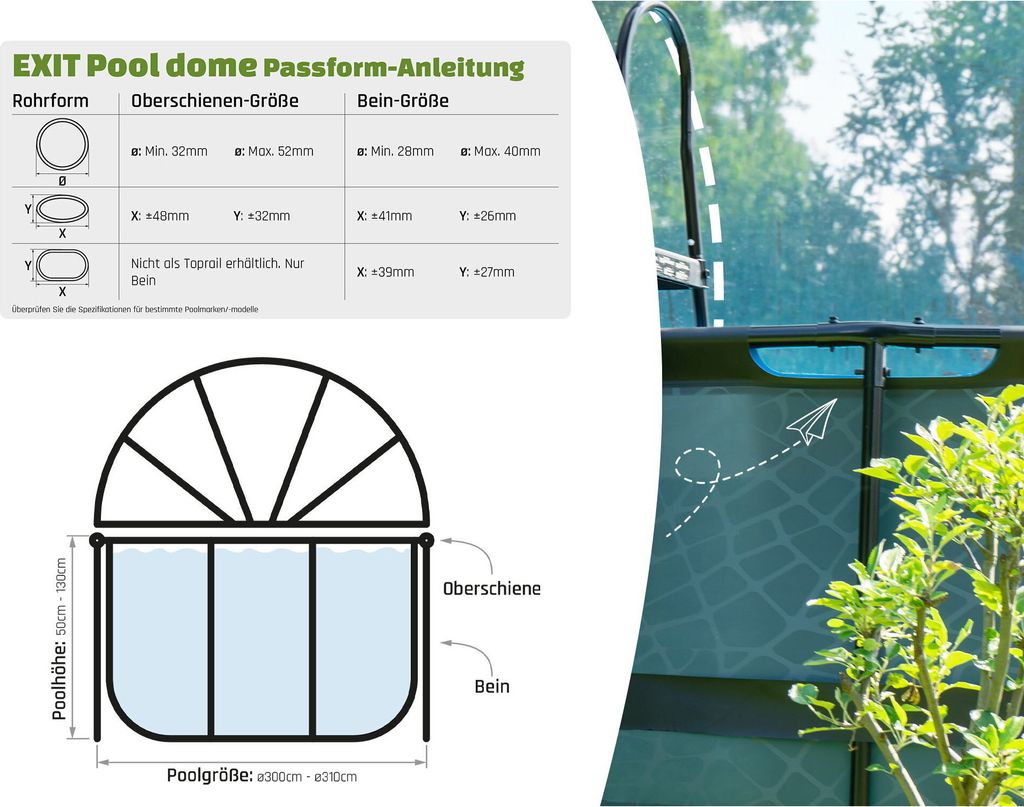 EXIT Poolabdeckung ø305cm - auch für Intex/Bestway - Produktbild 6