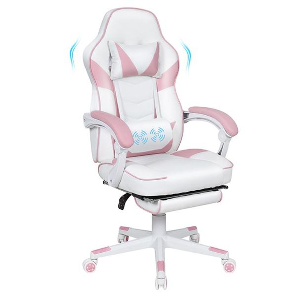 Puluomis Gaming Stuhl mit Massage und Fußstütze 150kg, Produktbild 