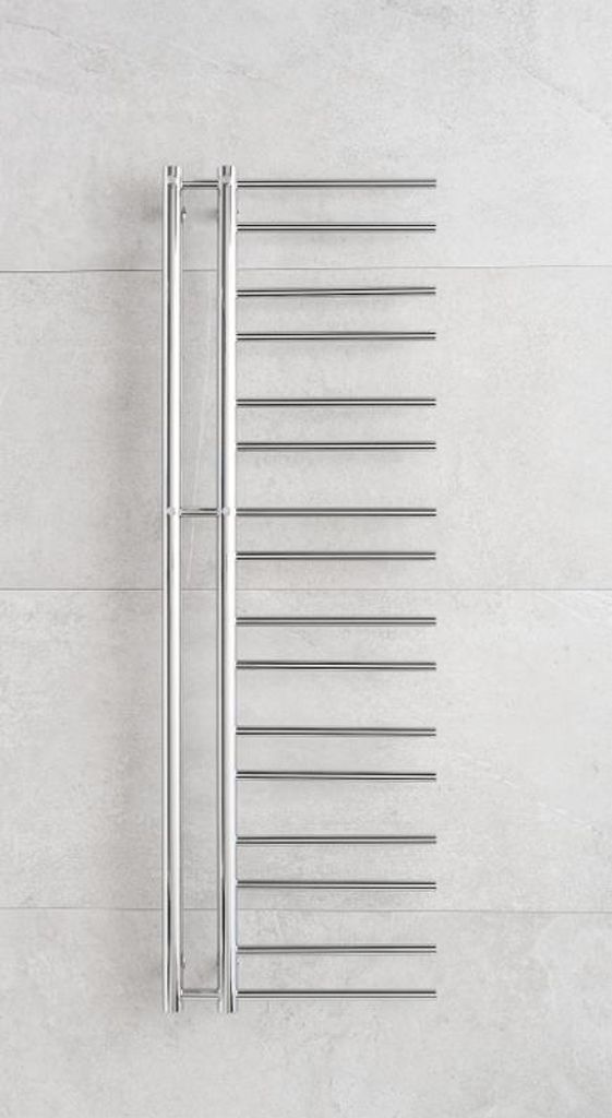 Rohrförmige Badezimmerarmatur PMH Theia T2 500 x 1540 mm, rechts, Chrom, T2C