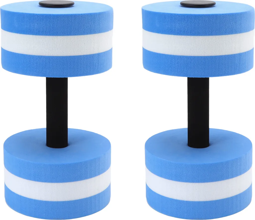 Haltères flottants en mousse EVA pour aquagym - Lot de 2 - Bleu azur
