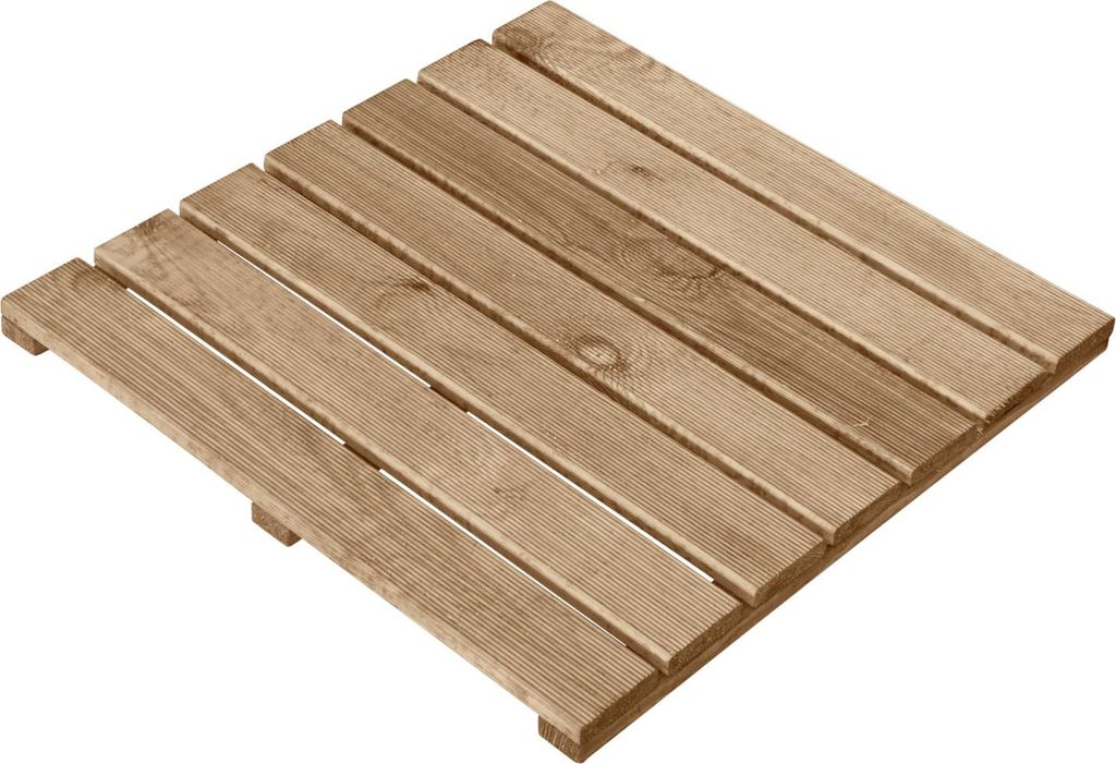 Holzfliese Kiefer 50 x 50 x 3 cm kesseldruckimprägniert 1 Produktbild 