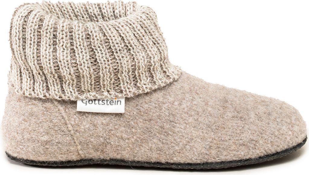 Gottstein Alpine Boot FE Hüttenschuh Hausschuh mit optimaler Passform, Rutschfeste Sohle, Temperaturausgleichende Eigenschaften