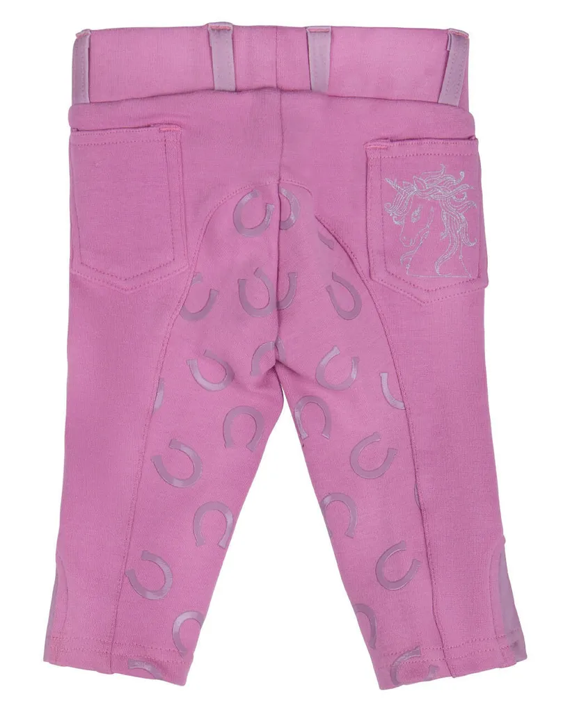 Reithose Junior Bobby QHP Desert Rose en tissu stretch haute qualité - 2