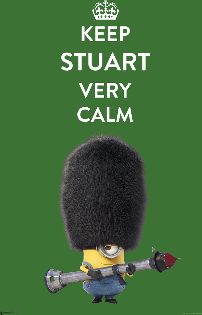 Minions Poster Keep Stuart very calm 61 x 91,5 cm
