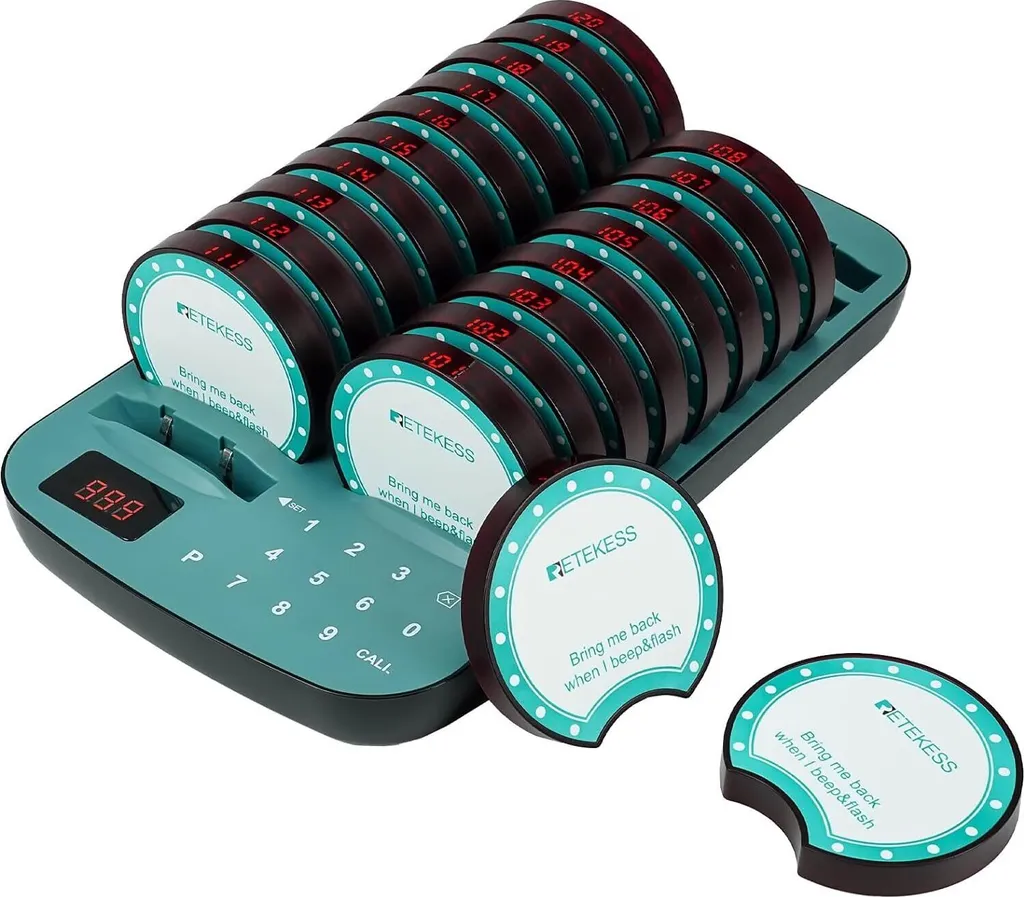Système anti-perte Retekess TD167F pager sans fil pour clients
