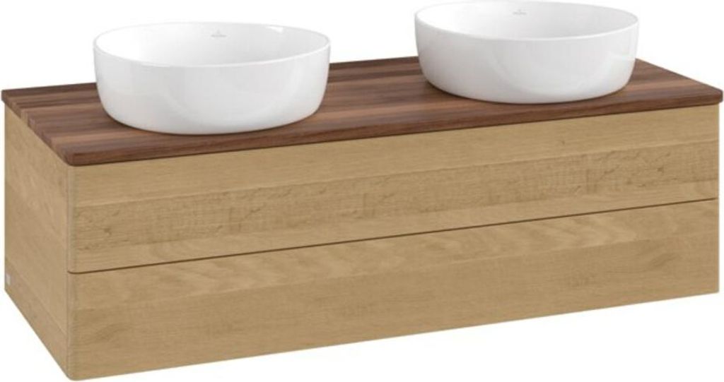 V&B Waschtischunterschrank ohne Frontstruktur Antao 120x36x50cm, WBP-farbe w. wal, honey oak