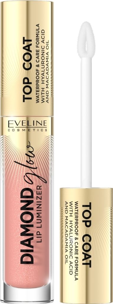 Eveline Lippen-Topcoat mit Hyaluronsäure, Farbton 13 Peach Fuzz, 4,5 ml