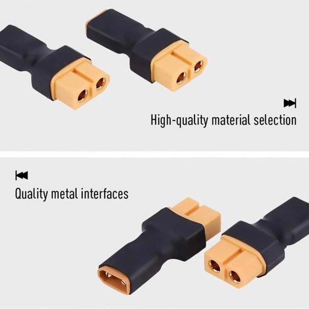 Adaptateurs XT60 Durables en Métal et Plastique pour Batterie Drone RC