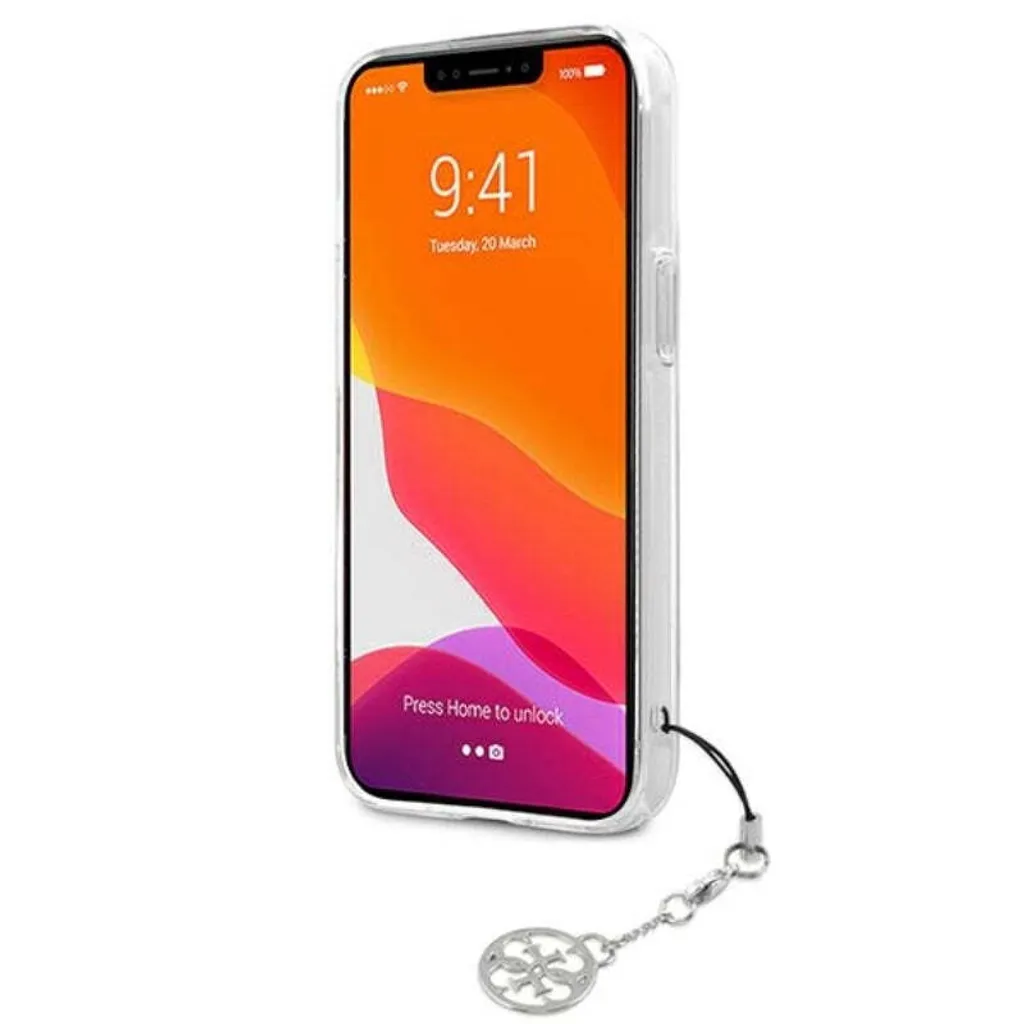 Must-Have: Guess Cover iPhone 13 Mini Grigio 4G con Cinturino e Charm - 5