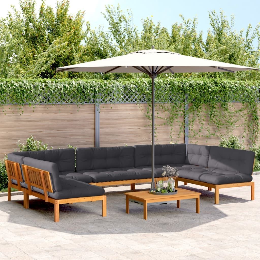 Möbel 6-tlg. Garten-Sofagarnitur aus Paletten mit Kissen Akazienholz - Gartensofas 3209523