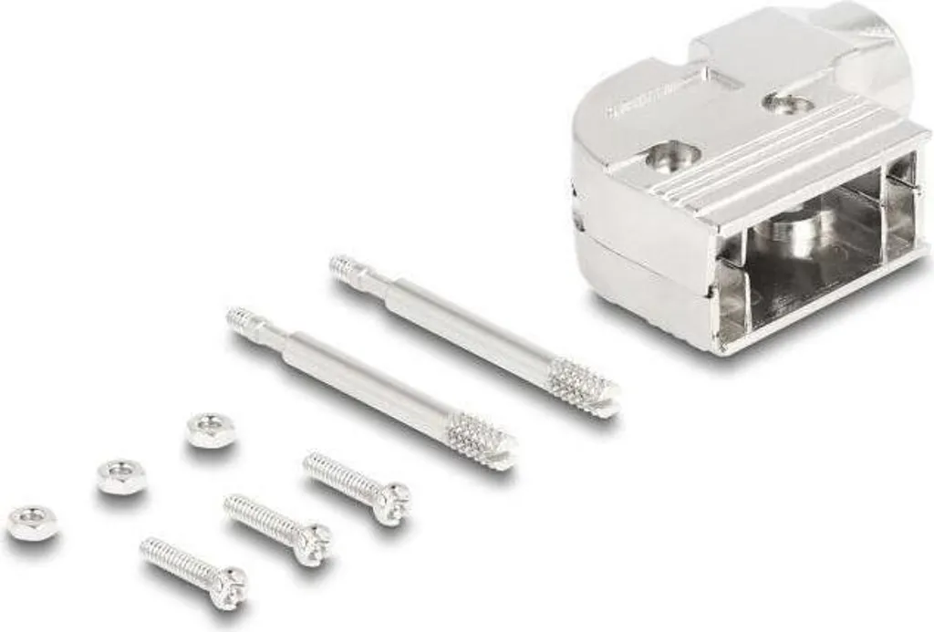 Boîtier D-Sub 9 broches 90° en plastique résistant pour câble blindé
