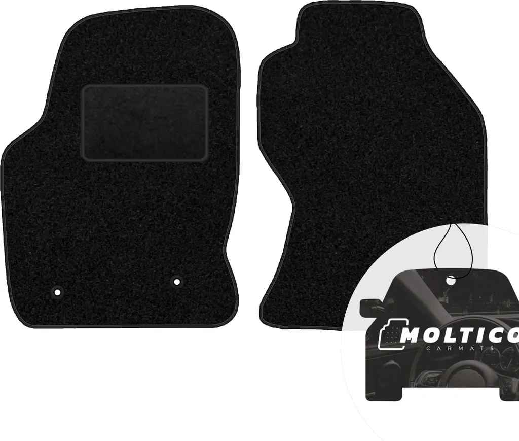 Tappetini Anteriori Ford Focus I 2000-2004 Velluto Nero moto-MOLTICO