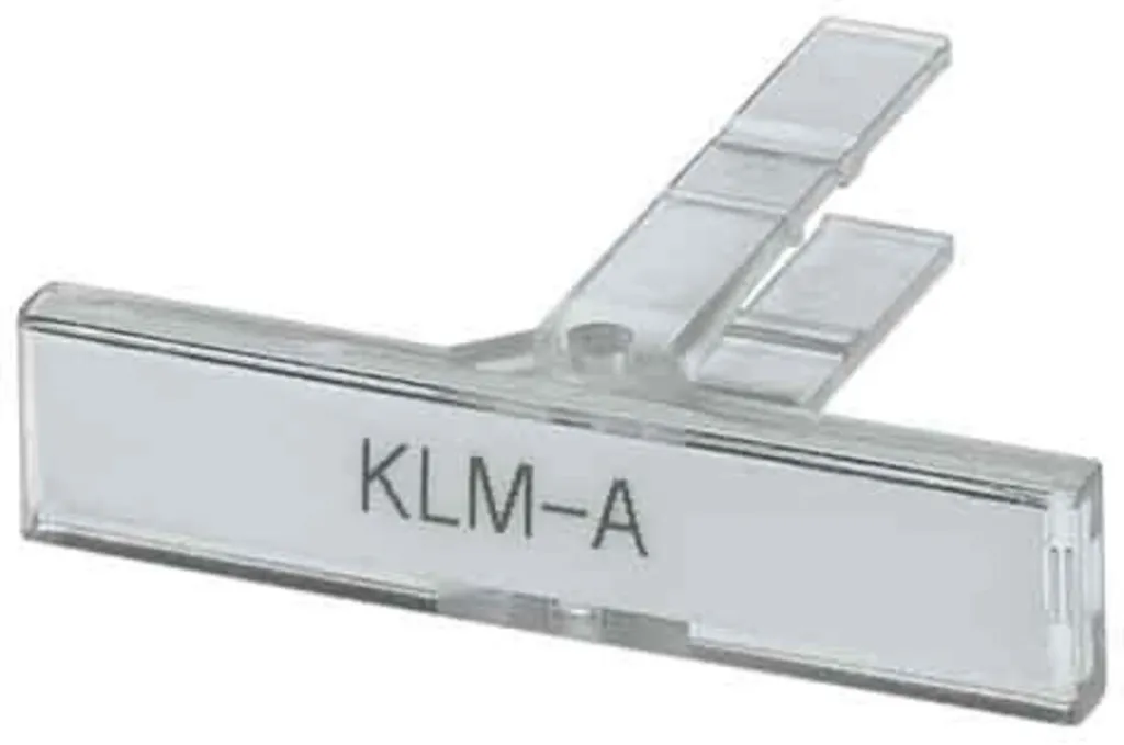 Repère de bornier KLM-A 9,5 mm haute visibilité pour montage rail DIN
