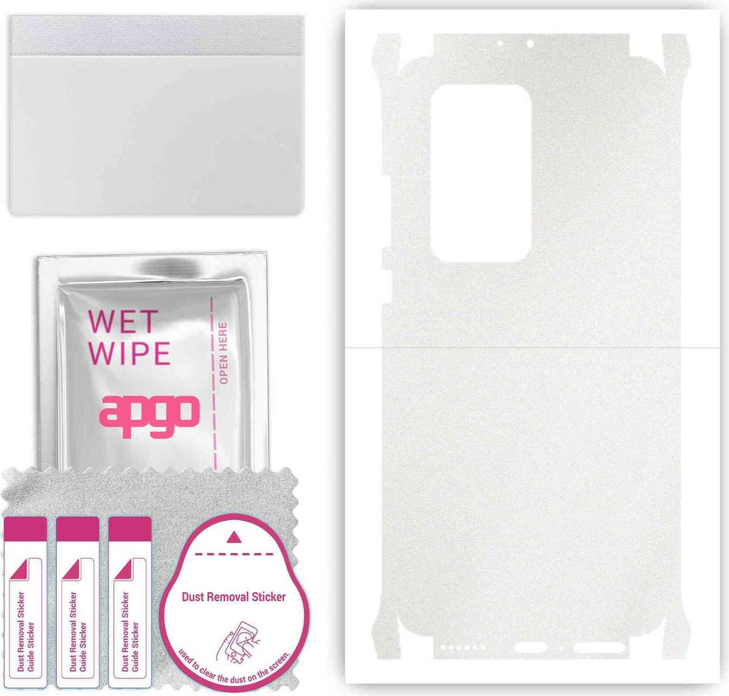 apgo Rückseite + Seiten Schutzfolie, Skin, kompatibel mit Huawei P40 Pro Plus, Hinten Displayschutzfolie aus Vinylfolie, kratzfest, einfache Monta...