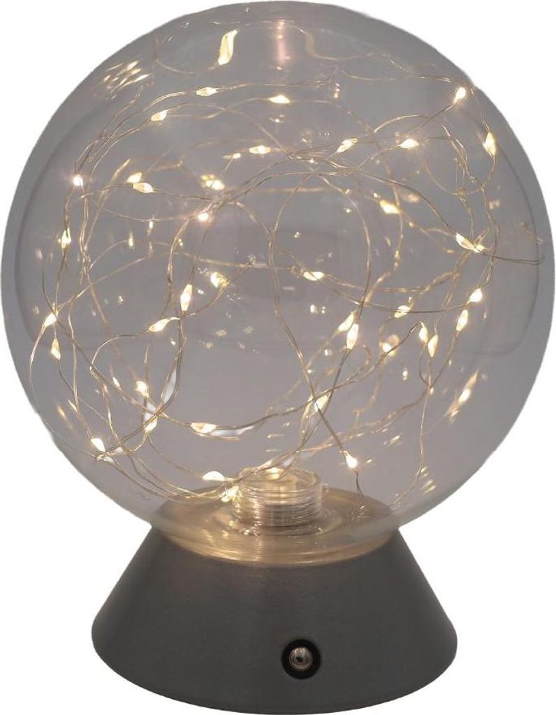 Luxus - Tischleuchte Touch - Mila - Silber - H19 x Ø15