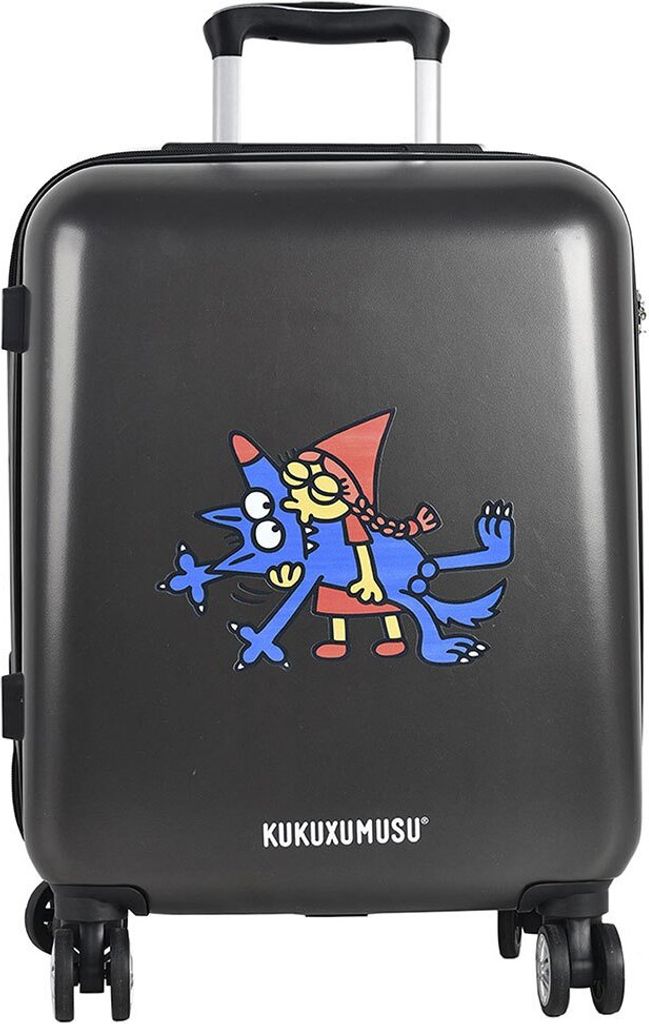 Kukuxumusu Besukao Hg136 Koffer Auf Rollen Schwarz Schwarz One Size