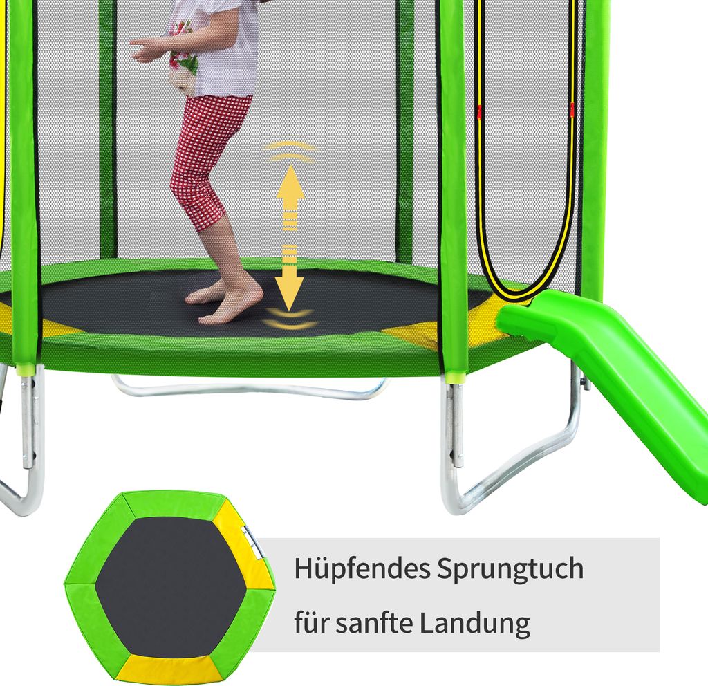 Trampolina ogrodowa Merax Ø 213 cm trampolina dla dzieci z Zdjęcie produktu 3