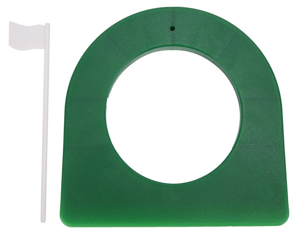 Golf-Übungs-Putting-Cup, Kunststoff-Putterplatte mit abnehmbarer Flagge, Hilfsmittel für den Indoor-Trainer