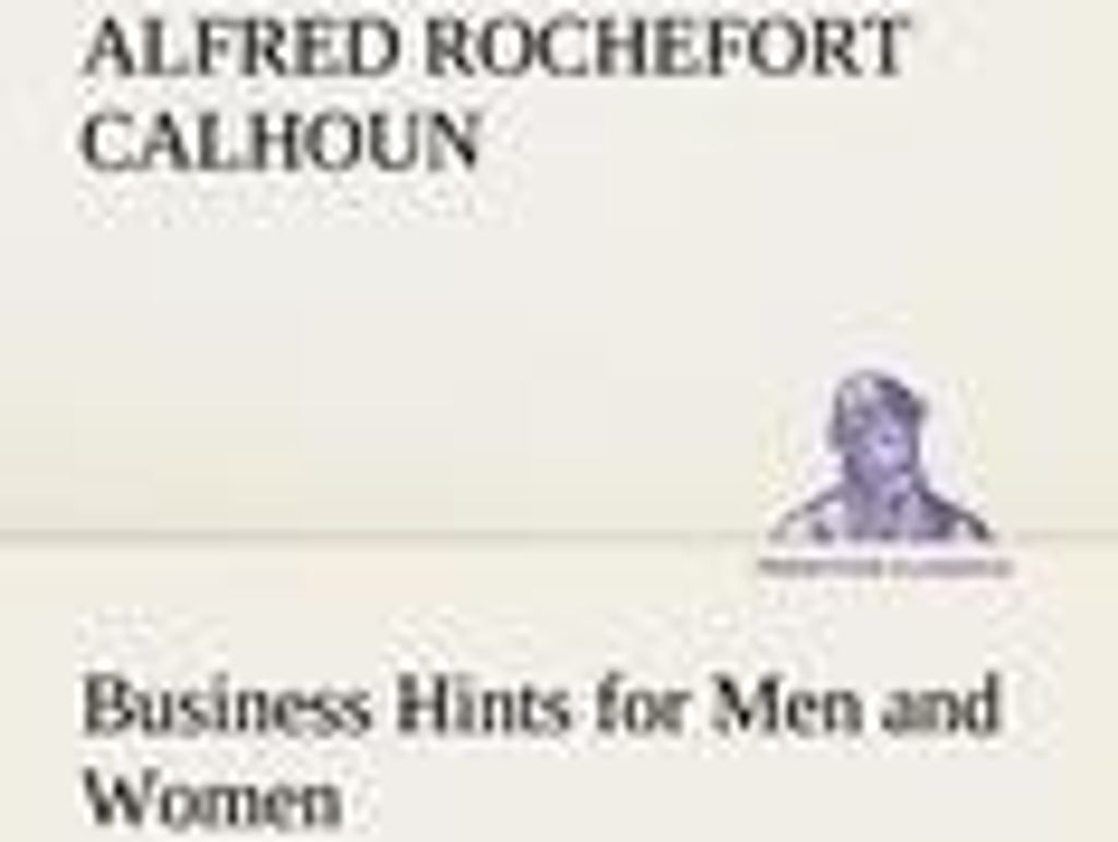 Business Hints for Men and Women