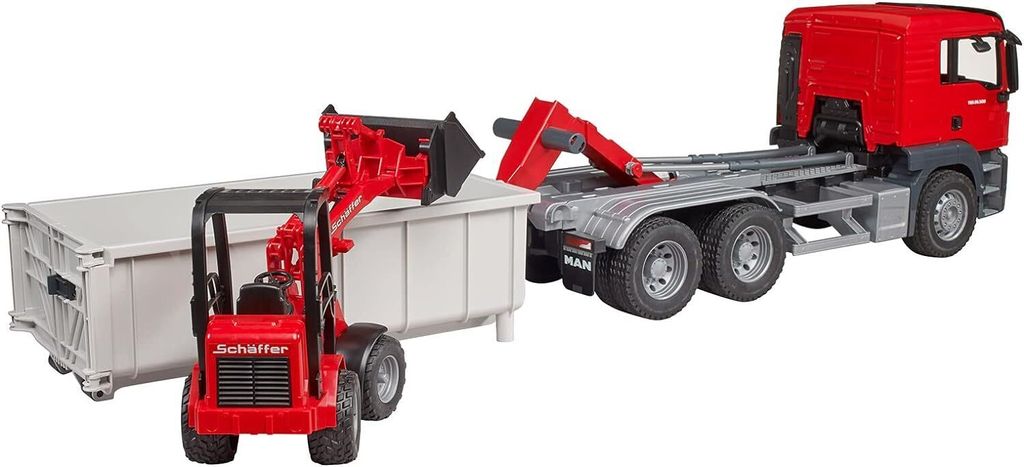 Bruder 03767 - Autocarro MAN TGS con container scarrabile e Immagine del prodotto 