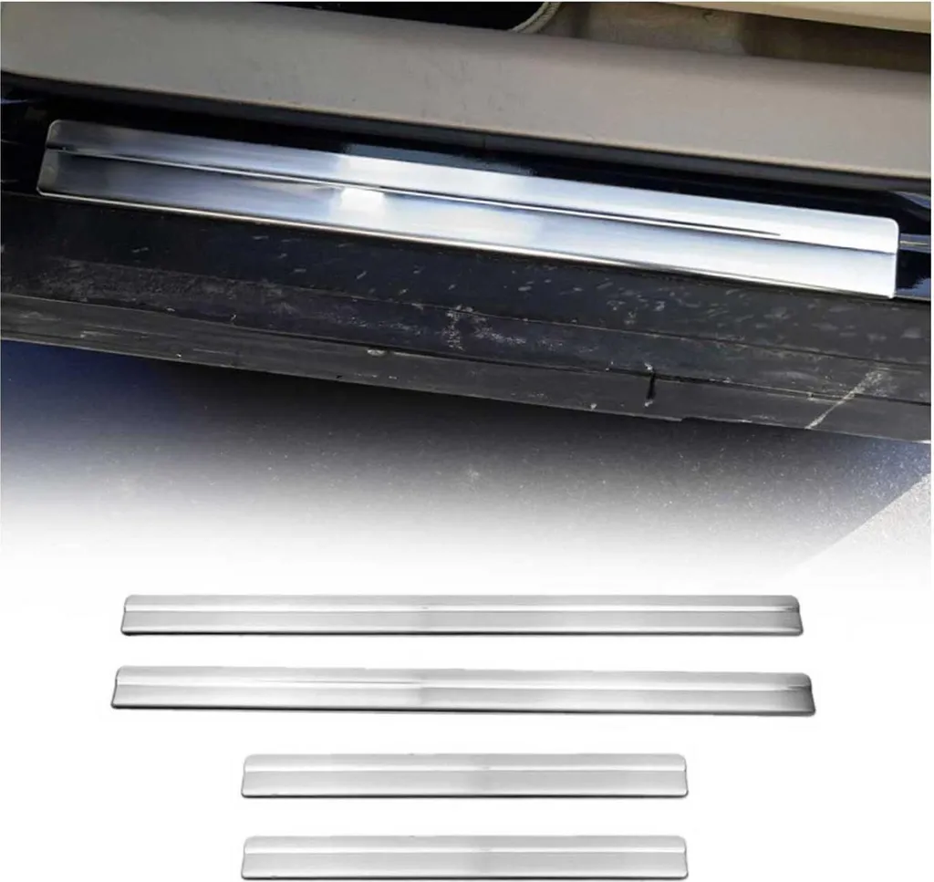 Finiture soglia porta per Nissan Navara 2005-2015 acciaio inox argento 4pcs