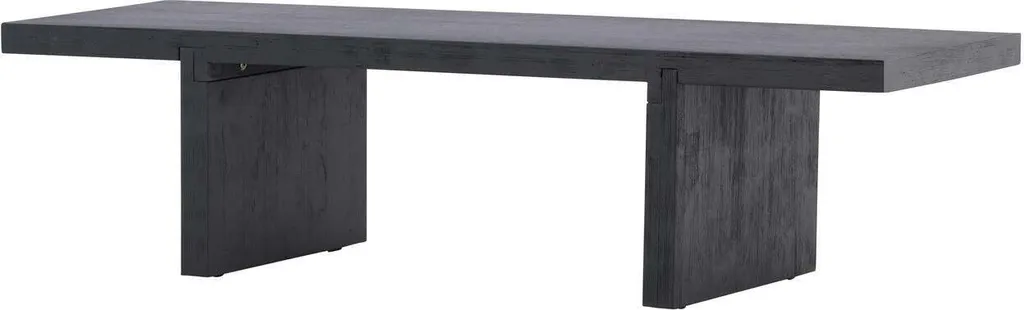 FURNLUX Yakunik Table Basse Noire 38cm - Design Industriel Moderne