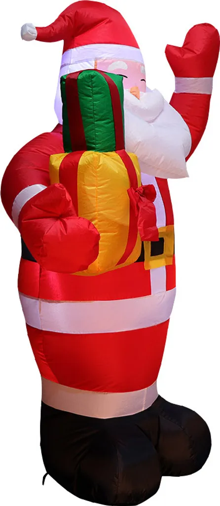 Père Noël gonflable 1M50 rouge en polyester déco Noël