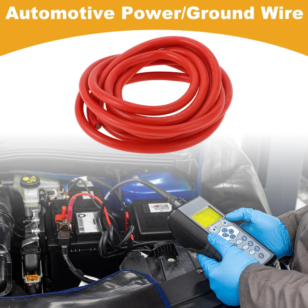 Fil d'alimentation automobile 6AWG isolé 3m pour enceintes de voiture