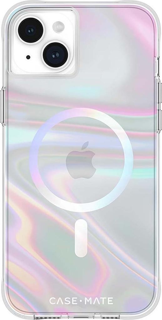 CASE MATE, MagSafe Hülle iPhone 15 Plus Soap Bubble stoßfest, Bunt