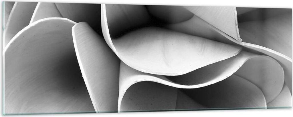 Bilder auf glas - Einteilig - Material Ornament Stück - 90x30cm - Glasbilder - Wandbilder - Bilder - zum Aufhängen bereit - Wanddekoration aus Gl...