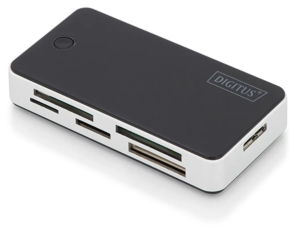 DIGITUS DA-70330-1 - Caricatore - All-in-one (MS, MS PRO, MMC, SD, xD, MS PRO Duo, miniSD, CF, RS-MMC, MMCmobile, microSD, MMCplus, MMCmicro, SDHC, MS Micro) - USB 3.0