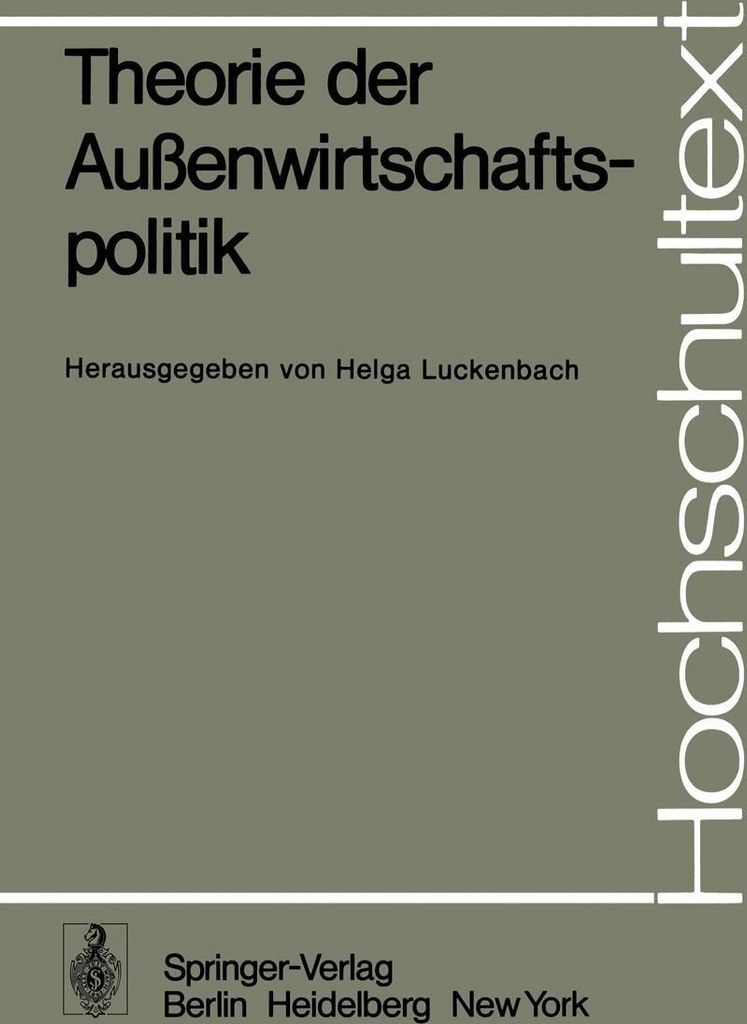 Theorie der Außenwirtschaftspolitik