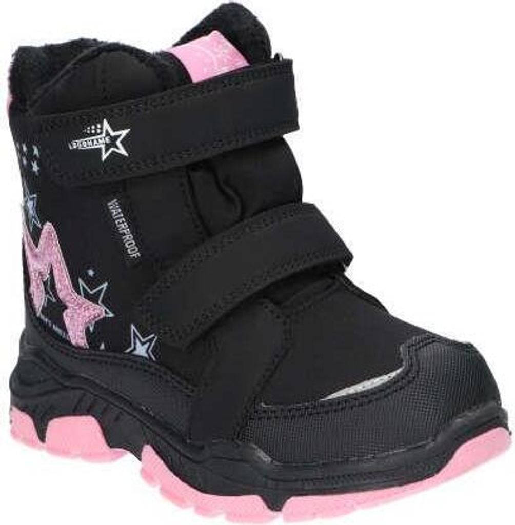 American Club Hl6623 Kinder Winterstiefel Softshell mit Klettverschluss | Gefüttert mit Fleece | Wasserdicht, Rutschfest & Warm | hochwertig Winte...