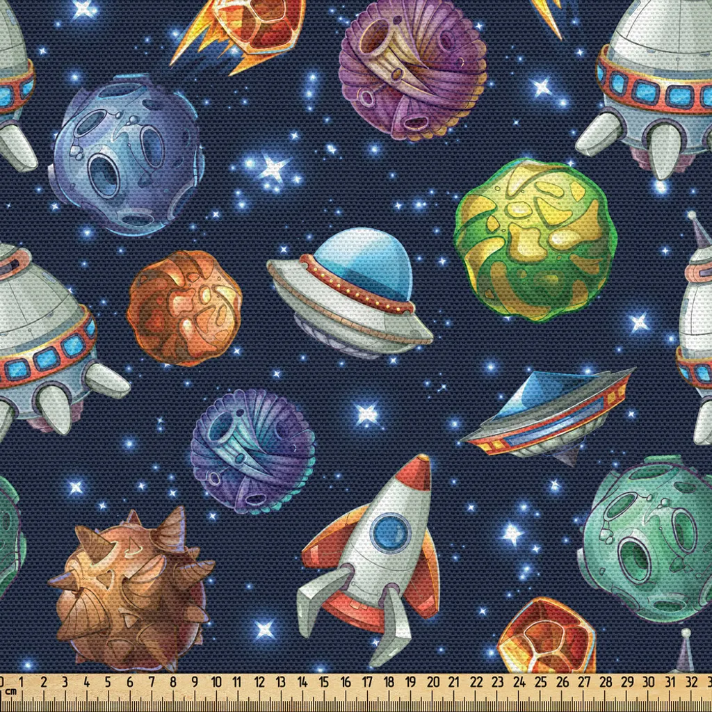 Tissu résistant motif Science-Fiction - Finies les couleurs ternes SF