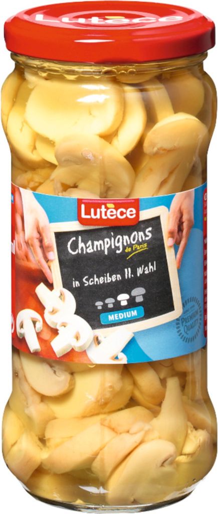 Lutèce Champignon Scheiben ATG 200g milder Geschmack 370ml