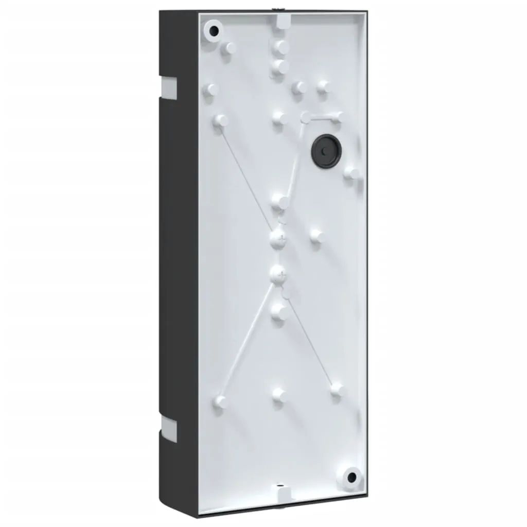 Applique Esterno Alluminio vidaXL Nero - Offerta Lampada Parete - 6